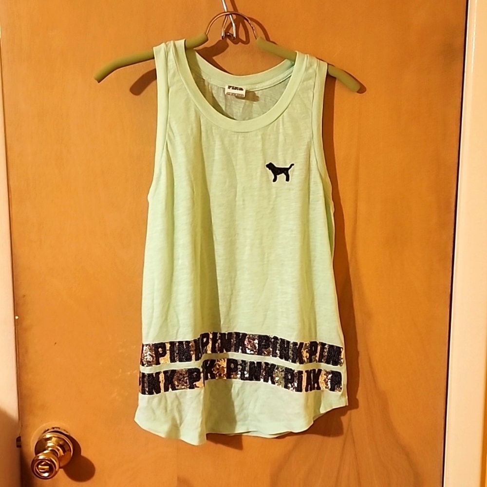 PINK ,PISTACHIO COLOR TANK TOP